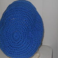 Crochet Big Slouchy Hat with Circle Earrings 2 - Thumbnail 2