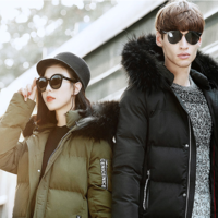 ARMYGREEN BLACK JAPANESE STYLE REMOVABLE CAP WARM WINTER COAT SA5M - Thumbnail 1