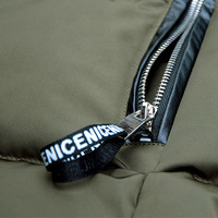 ARMYGREEN BLACK JAPANESE STYLE REMOVABLE CAP WARM WINTER COAT SA5M - Thumbnail 4