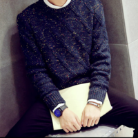 TWISTING WORK MIXED COLORS JAPANESE STREET STYLE SWEATER A247-M43 - Thumbnail 1