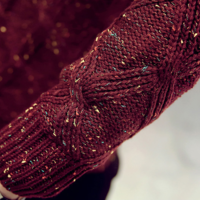 TWISTING WORK MIXED COLORS JAPANESE STREET STYLE SWEATER A247-M43 - Thumbnail 4