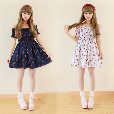 Lolita High Waist Cherry Dress
