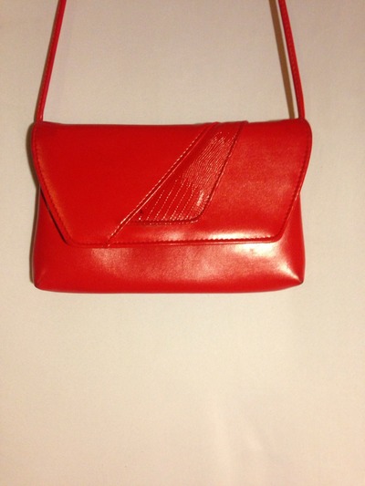 Vintage Red Leather Purse