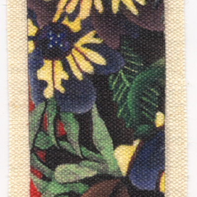 Mini "floral" hemp fabric patch