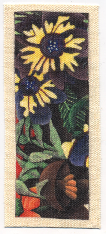 Mini "Floral" hemp fabric patch