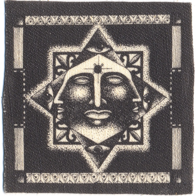 "triune star" hemp fabric patch