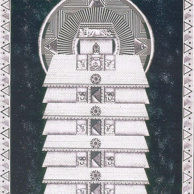 "temple of sol" limited edition lithograph print