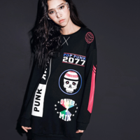 KOREAN STYLE SPECIAL DESIGN PATCHWORK CASUAL DRESS SHIRT 5MB3653N - Thumbnail 4