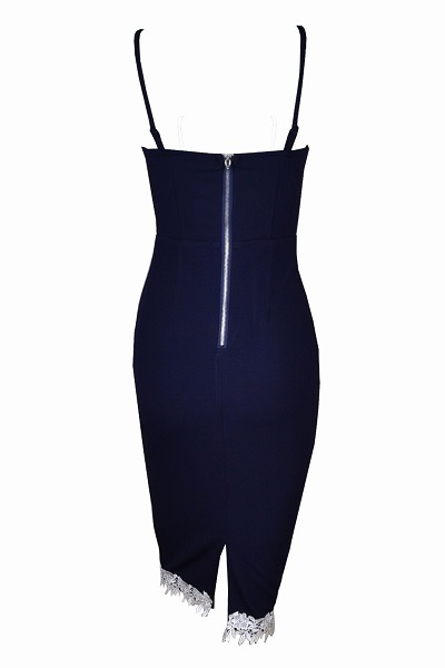 Blue With White Flowers Dress