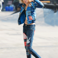 MaxMartin STYLISH LETTERS BADGES FIGURED FALL COAT M2525R154 - Thumbnail 3