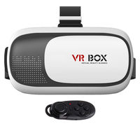 VR BOX 2ND GENERATION VIRTUAL REALITY 3D GLASSES BLUETOOTH CONTROL BLUE GLASS JOYSTICK GAMEPAD - Thumbnail 2