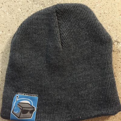 Grey character beanie