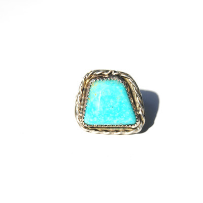 Vintage turquoise trapezoid