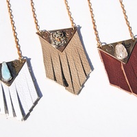 Leather, Brass, & Stone Badges - Thumbnail 1