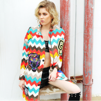 MAXMARTIN STELLER EMBROIDERED RAINBOW WINDBREAKER M7882J253 - Thumbnail 3