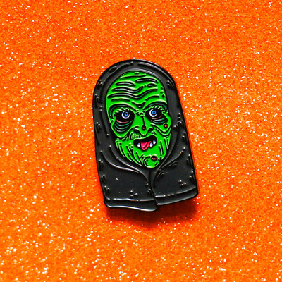 Witch mask enamel pin 160
