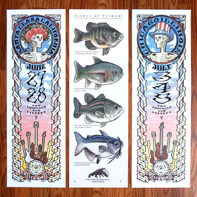 Phish fishes of vermont/grateful dead fare thee well 2015 matching set