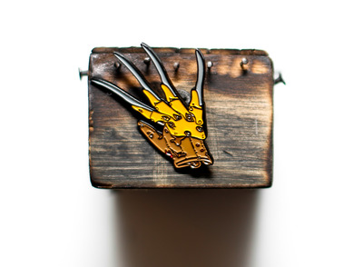 Sharp Glove Enamel Pin 123