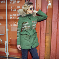 MAXMARTIN CHAINS WORK NAGYMAROS COLLAR FALL COAT M2643M554 - Thumbnail 4