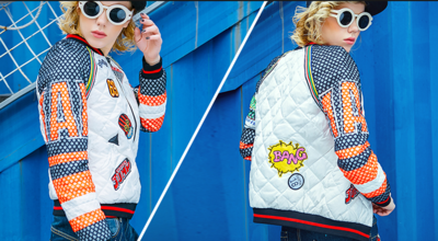 MAXMARTIN SPECIAL PATCH WORK EMBROIDERED SLIM WINTER COAT M8611R154