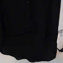 cheetah print sleeve blouse