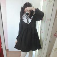 Black Cutie Lolita Falbala Dress SP154238 - Thumbnail 2