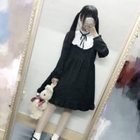 Black Cutie Lolita Falbala Dress SP154238 - Thumbnail 1