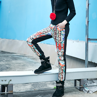 Maxmartin ethnic style warm woolen pants m6702r354 - Thumbnail 5