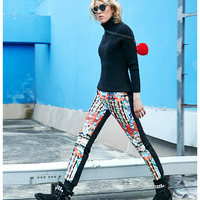 MAXMARTIN ETHNIC STYLE WARM WOOLEN PANTS M6702R354 - Thumbnail 4