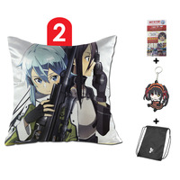 Brand New 40 x 40 cm Square Anime Japan Throw Pillow Cover - Thumbnail 3