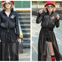 MAXMARTIN FALL GAUZE SKIRT STICHED COTTON JACKET STYLE M9142M354 - Thumbnail 1