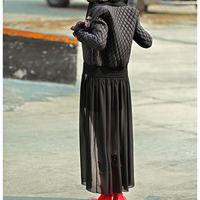 MAXMARTIN FALL GAUZE SKIRT STICHED COTTON JACKET STYLE M9142M354 - Thumbnail 4