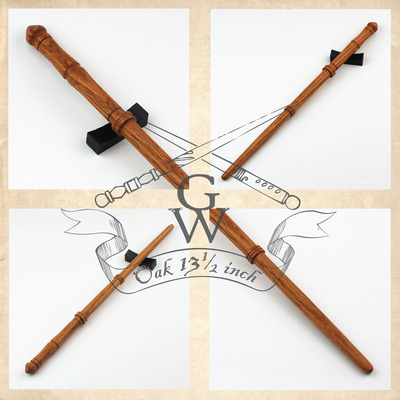 Oak wand 13 1/2 inch