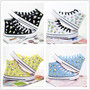 Harajuku ice cream hand-painted canvas shoes-4