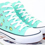 Harajuku ice cream hand-painted canvas shoes-2