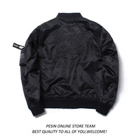 NBA 1946 CHICAGO BULLS CENTRAL DIV THICK PADDED BASEBALL BLACK JACKET - Thumbnail 1