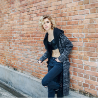 MAXMARTIN GRAY FALL CARDIGAN SWEATER M8688E354 - Thumbnail 1