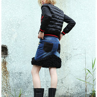 MAXMARTIN SPECIAL DESIGN TUZKI FIGURED WINTER COAT M5193RT54 - Thumbnail 1