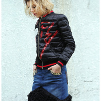 MAXMARTIN SPECIAL DESIGN TUZKI FIGURED WINTER COAT M5193RT54 - Thumbnail 3