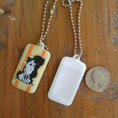 Cookie cat luggage tag