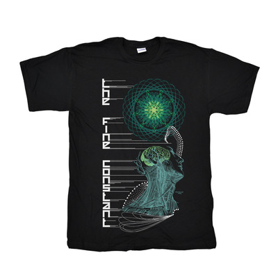 The fine constant green brain t-shirt