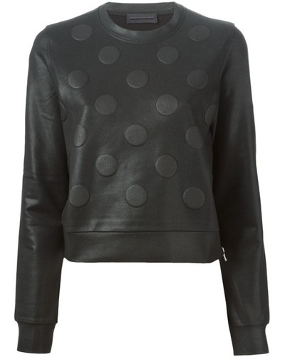 Diesel black gold black polka dot sweater