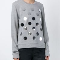 Diesel Black Gold Grey Polka Dot Sweatshirt - Thumbnail 1