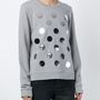 Diesel Black Gold Grey Polka Dot Sweatshirt-1