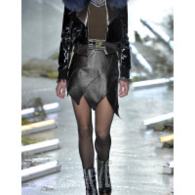 Rodarte brown metallic cashmere sweater