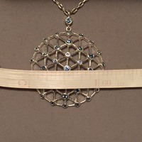 SWAROVSKI Sterling Silver Blue Sapphire Gossamer Pendant Necklace - Thumbnail 2