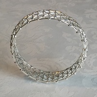 SWAROVSKI Sterling Silver Blue Sapphire Gossamer Bangle Bracelet - Thumbnail 1