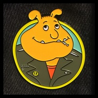 Binkee Weasel Enamel Pin SW033 - Thumbnail 1