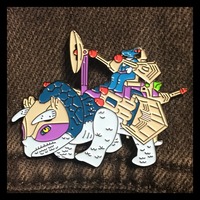 Armored Triceratops Enamel Pin 007 - Thumbnail 1