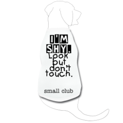 Small club "i'm shy" doggy tee
